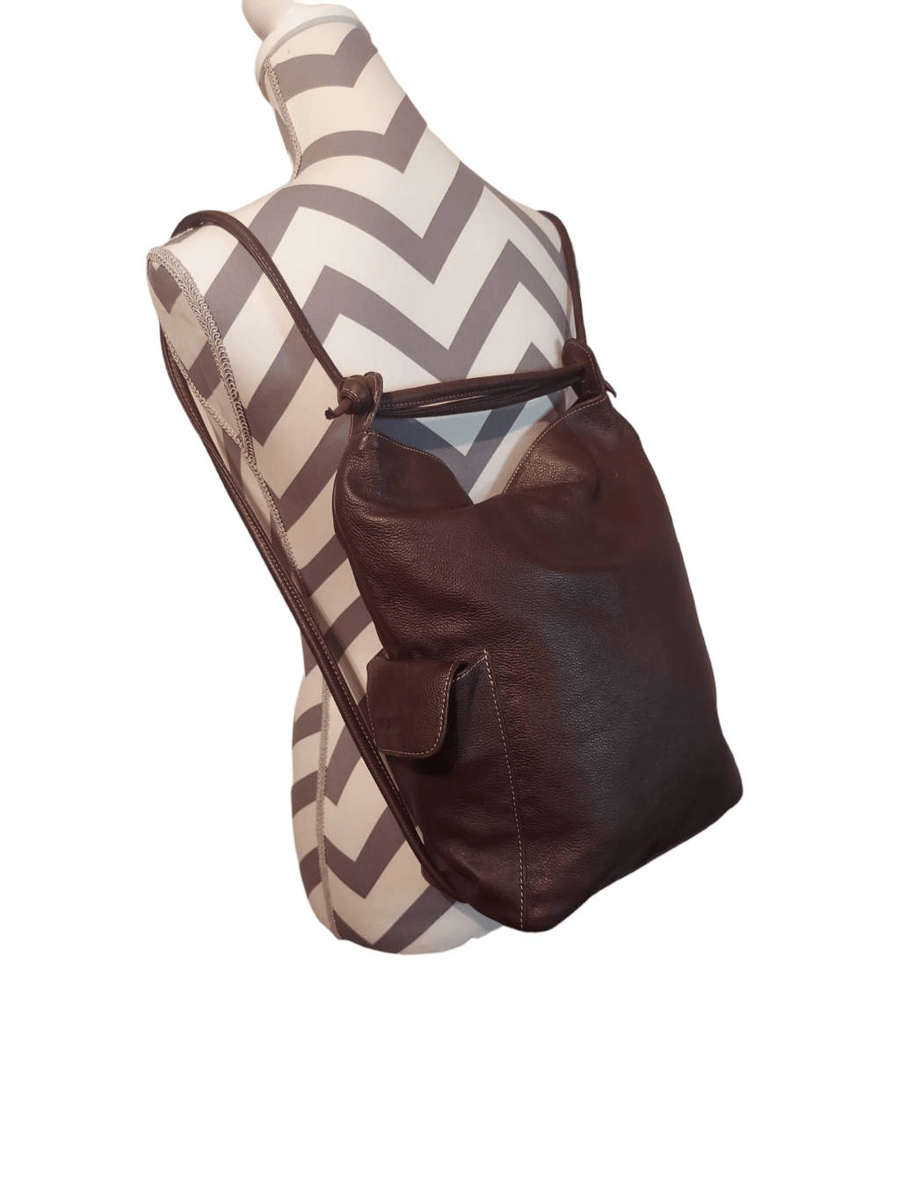 Naor Jacoby Leather Vesatile Backpack | eBay display picture 1
