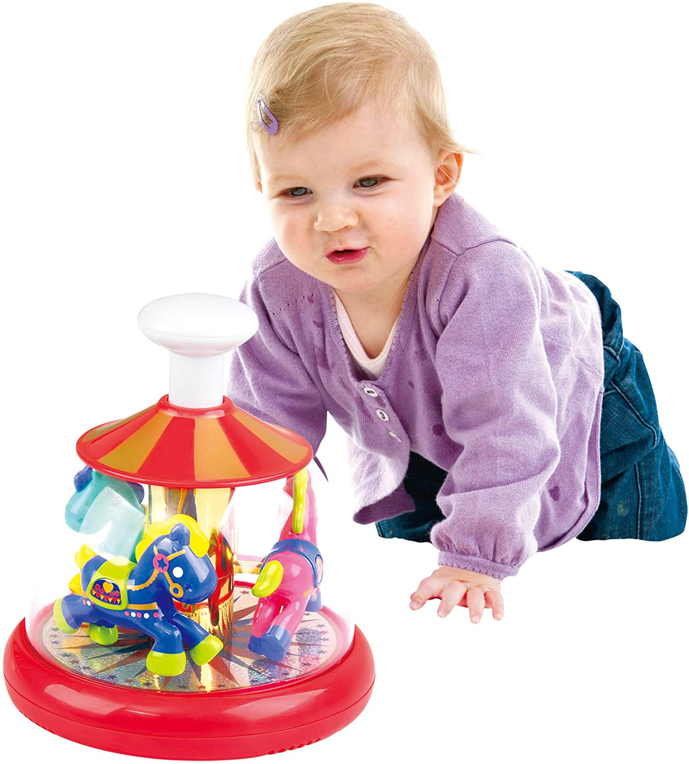 push and spin carousel