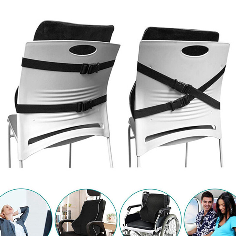 Memory Foam Lumbar Back Support Cushion Chair Sofa Car Seat Pillow Pain