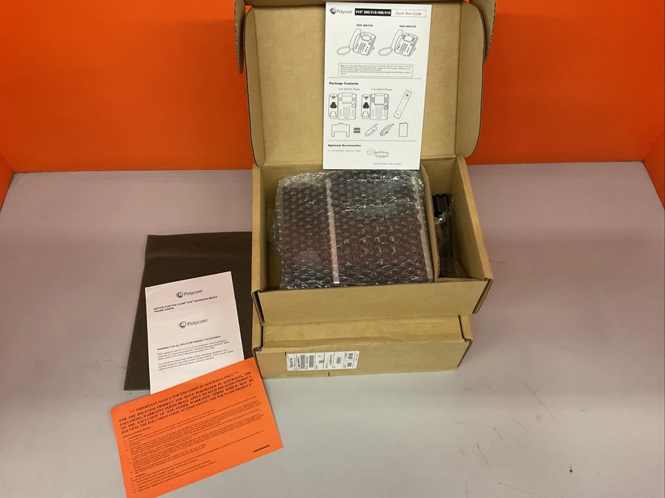 New Skype Enabled-Polycom 2200-46157-019 VVX 400 IP PoE Business Phone - Image 2 of 4