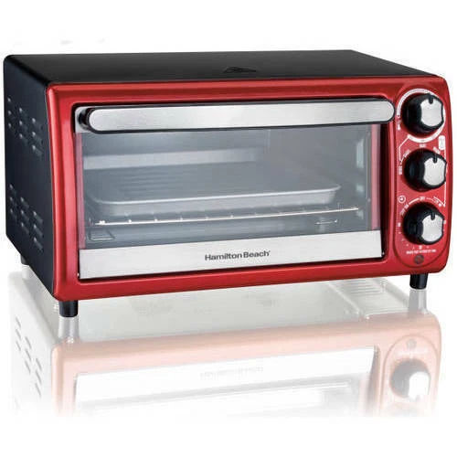 4 Slice Toaster Oven Countertop Stainless Steel