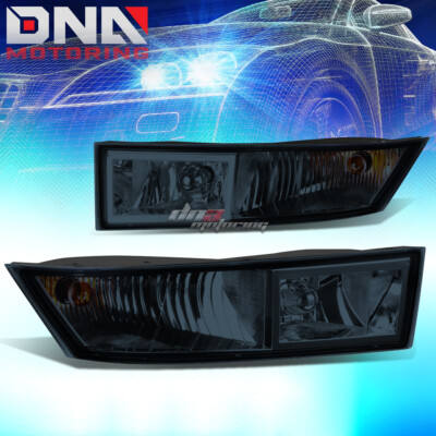 Smoke Tinted Fog Light Lens Kit For 2007-2014 Cadillac Escalade (Pair)