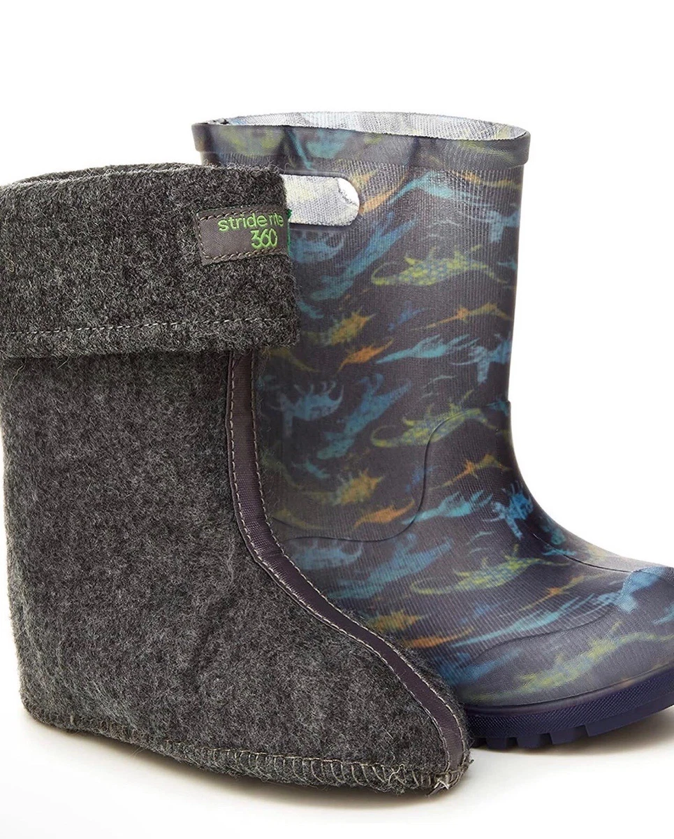 Stride Rite 360 All Weather Boot. Lined Rain Snow Boots kids 10