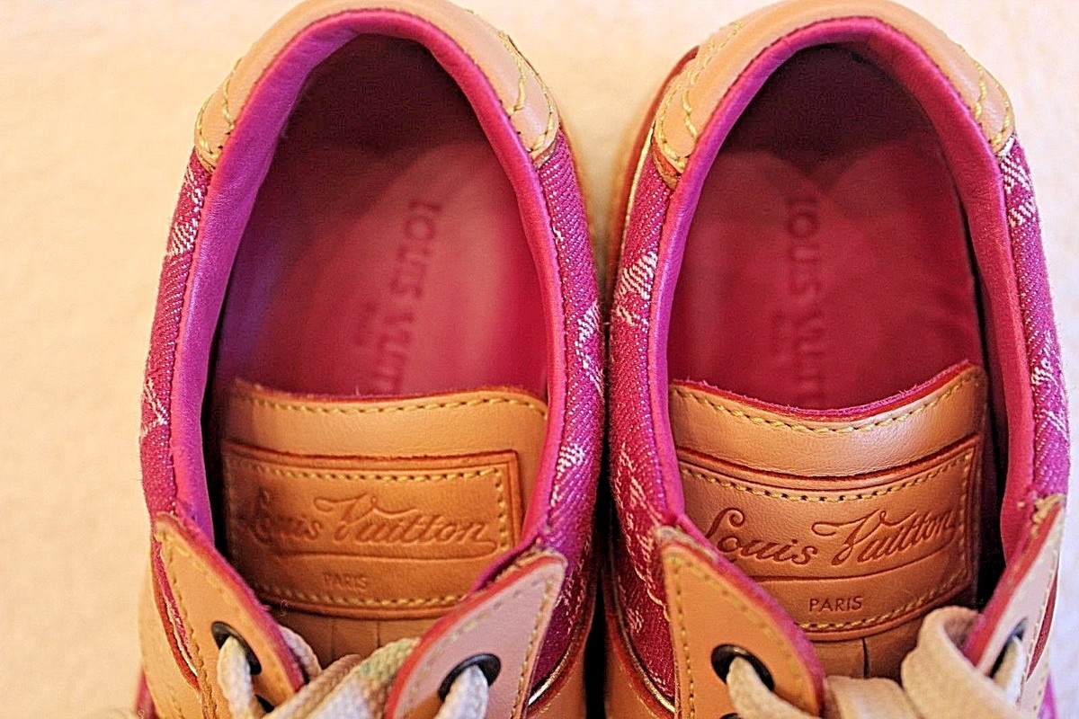 EUC Authentic LOUIS VUITTON Children's Monogram Denim Sneaker