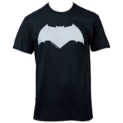 Batman V Superman White Classic Logo T-Shirt Black