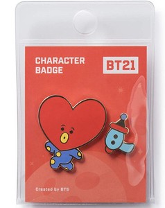 Bts Bt21 Line Friends Enamel Pin Character Badge New Tata Ebay