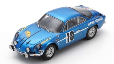 Rally Car Model Scale 1:43 Spark Alpine A110 Rallye Des Routes Du Nord 1...