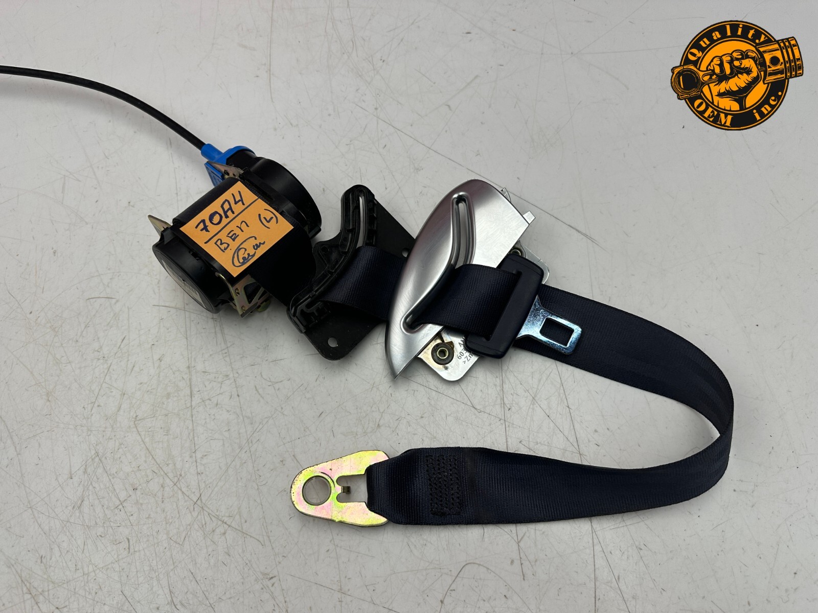 2003-2010 BENTLEY CONTINENTAL GT GTC  FRONT LEFT SEAT BELT RETRACTOR (BLUE) OEM