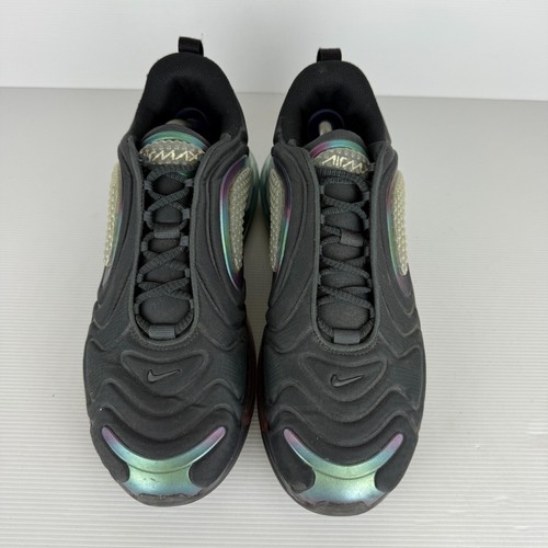 Nike Shoes Mens US 12 Air Max 720 Bubble Pack Dark Smoke Grey Black Sneakers - Picture 3 of 7
