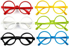 Pack of 6, Children Kids Nerd Fake Glasses No Lens Small Frame Round Eyeglass...