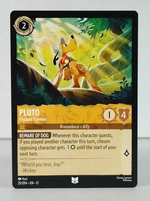 Pluto - Vigilant Traveler - Wilds Unknown #25 - LORCANA - NM - singles