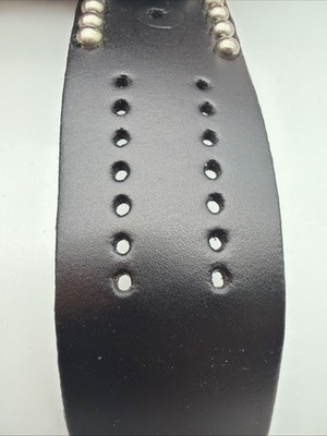 Nemesis MIC926K Analog Skull Dial Watch Wide Black Leather  display picture 3