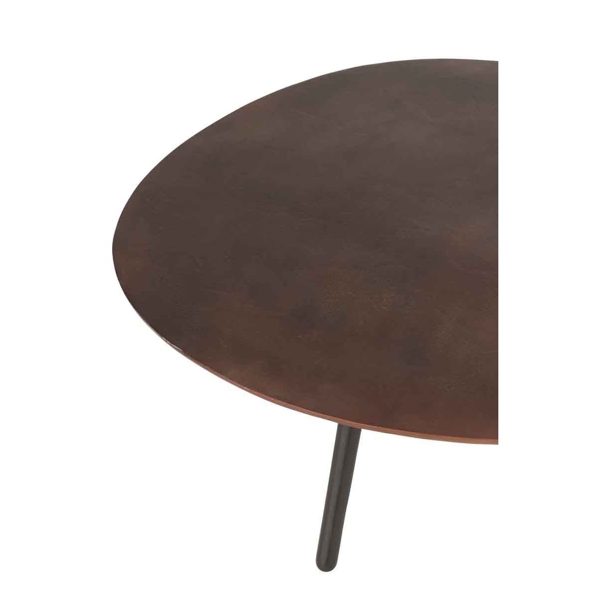 Table basse marron Goutte de 120cm pour salon design