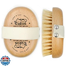 Menesia Soft Dog Brush, Pets Palm Brush for Dog and Cat Grooming - Bristle Br