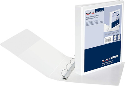 Premium Präsentationsringbuch Kunststoffbezug außen und innen 4 Ring-Mechanik DI