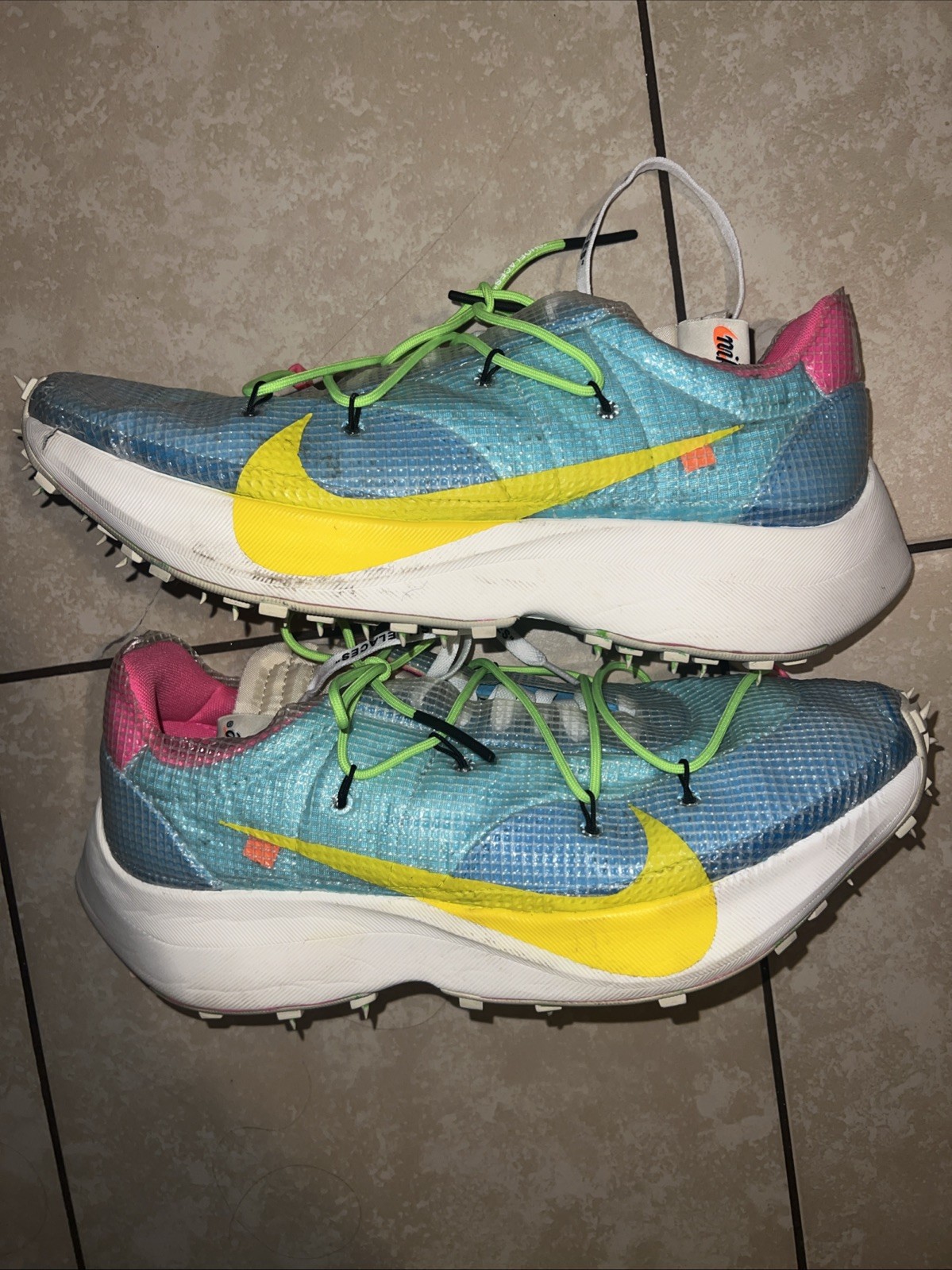 OFF WHITE X NIKE Taglia 15 5 W Nike Off White x Vapor Street Blu Polarizzato (Taglia 14 Uomo)