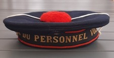 Bachi ancien ECOLE DU PERSONNEL VOLANT Aéronavale Marine Bonnet Marin VINTAGE
