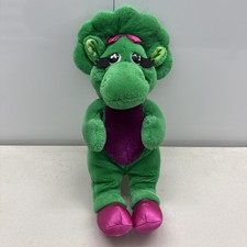 Vintage 1992 Barney the Dinosaur Baby Bop Dino Plush Puppet Stuffed Animal