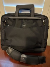New Dell 17" Black Laptop Briefcase Messenger Bag w/ Handles and Shoulder Strap