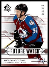 2014-15 SP Authentic Andrew Agozzino 212/999 Colorado Avalanche #258