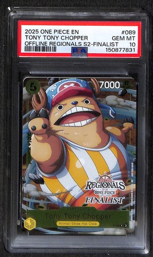 Tony Tony.Chopper (Offline Regional Finalist Card Set 2025 Vol.2) graded PSA 10 for sale on eBay