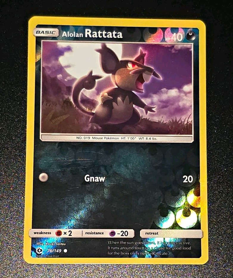 The Pokémon Company Alolan Rattata 76/149 Sun & Moon Reverse Holo 2017 EN