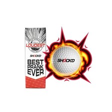 SHOCK'D GOLF BALLS - The World's Loudest Golf Ball - Viral Prank Ball Sleeve...