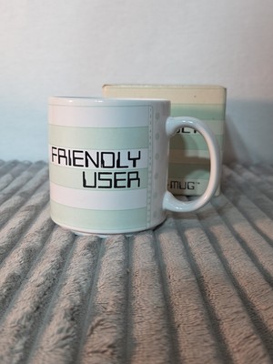 NIB Compu Computer Mug by Taylor & Ng 1984 VTG Friendly User Coffee Tea Cup