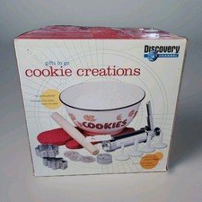 Kit Creazione Biscotti NUOVO Ha Ciotola, Pressa per Biscotti, Guanto da Forno e Ricetta