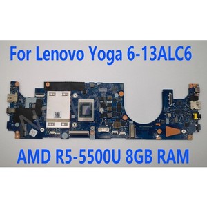 For   Yoga 6-13ALC6 Laptop Motherboard   R5-5500U 8GB RAM 5B21C41669 Test #md