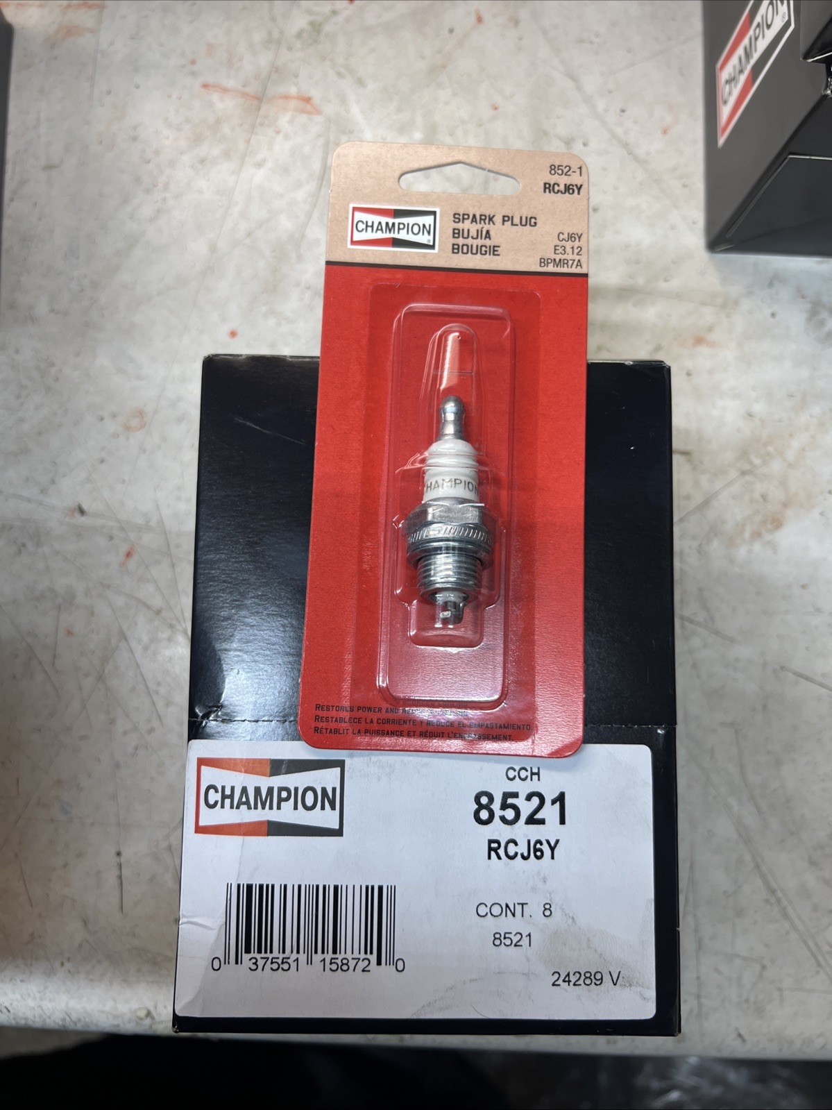 8 pc Champion 852-1 Spark Plugs for WSR6F RCJ6Y L7RTC BPMR8Y ft