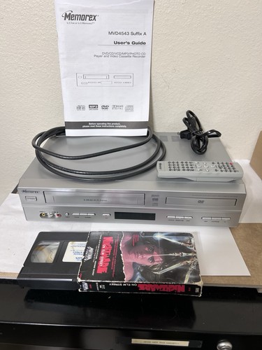 Memorex DVD VCR Combo MVD4543 6 Head Video Cassette Recorder w/ Remote ...