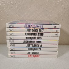 Lot of 9 Just Dance Nintendo Wii Games - Just Dance 2 3 4 2014 15 16 17 2018 CIB