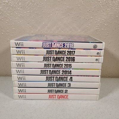 Lot of 9 Just Dance Nintendo Wii Games - Just Dance 2 3 4 2014 15 16 17 2018 CIB