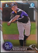2016 Bowman Chrome - Prospects Refractors Baseball Helmis Rodriguez #BCP195 NM