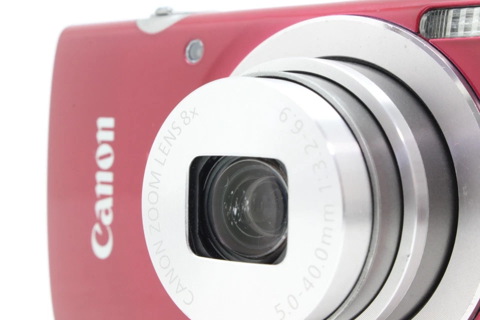 [ EXC+++++ ] CANON PowerShot ELPH 180 RED IXY180 20MP Digital Camera 2742 - Image 3 of 4