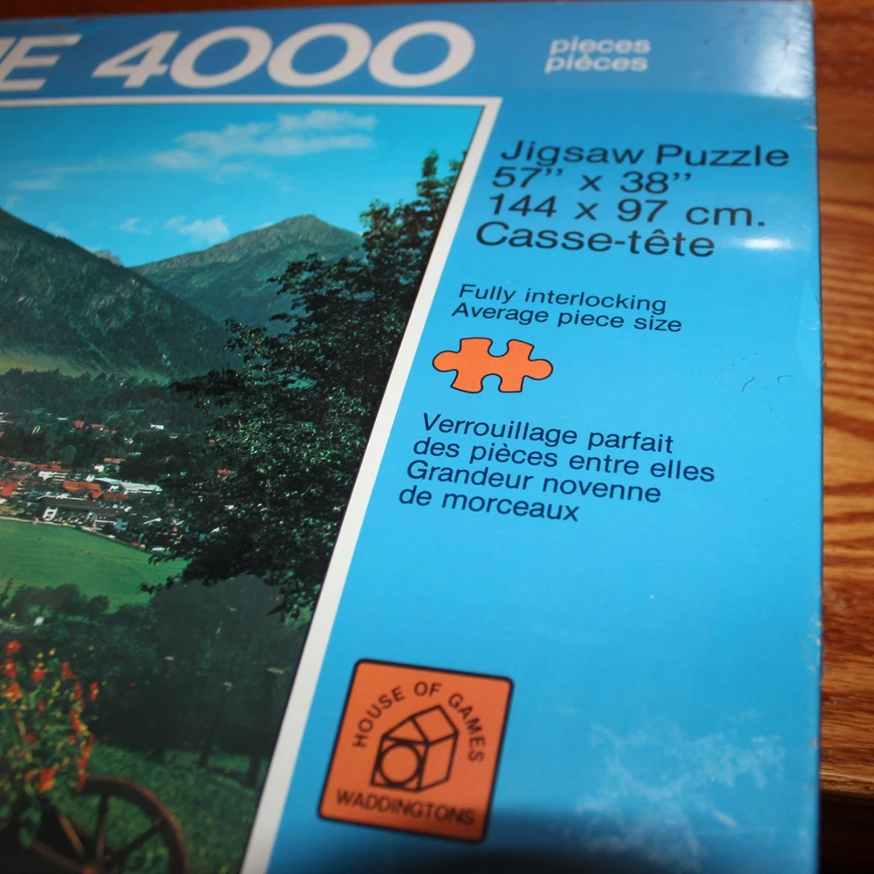 sealed vintage 1979 Supreme 4000 Oberstdorf Germany 4000 pcs puzzle Waddingtons - Image 3 of 4