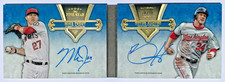 2012 Topps Five Star Dual Autograph Book Card 10/10 Mike Trout + Bryce Harper RC