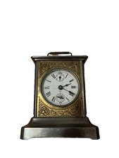 Art Deco Tischuhr mit Weckfunktion Wilhelm Jerger, Niedereschach 1866 Spieluhr