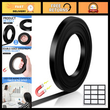 Magnetic Tape Roll 1/2" x 25ft - Thin Strips for Whiteboard, Classroom, Office D
