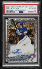 2021 Bowman Mega Box Chrome Mojo Austin Martin #BMA-AM PSA 10 GEM MT Auto wc7