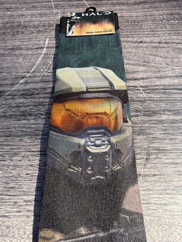 MICROSOFT XBOX HALO MASTER CHIEF CREW SOCKS Size 6-12 Men’s - Picture 3 of 8