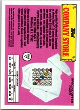 Style C Sweatshirt Offer 1988 Topps Big #NNO
