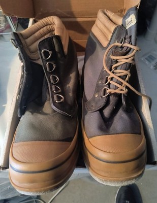 Hodgman Lakestream Neoprene Waders Beige Lace Up Boots Size 14 Original Papers 