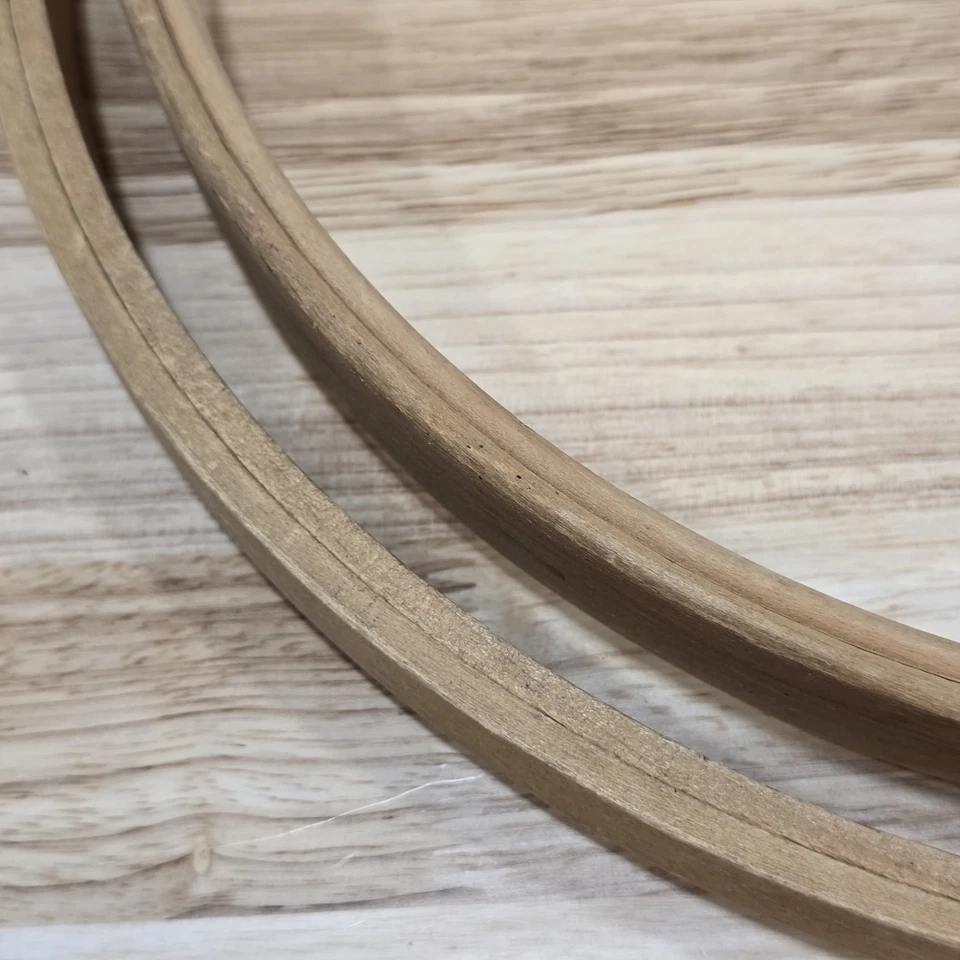 Large 12" & 13.5" Thick Wooden Embroidery Hoops Quilting Needlework Cross Stitch - Image 4 of 4