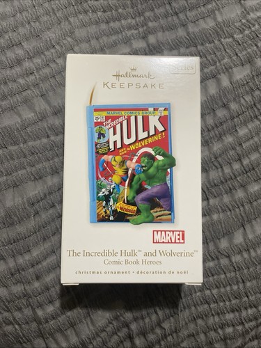 2008 Hallmark Keepsake The Incredible Hulk and Wolverine Comicbook Heroes Series