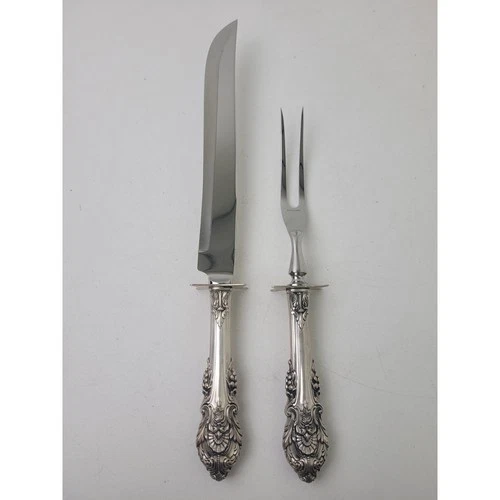 Sterling Silver Wallace Sir Christopher Carving Knife & Fork Set