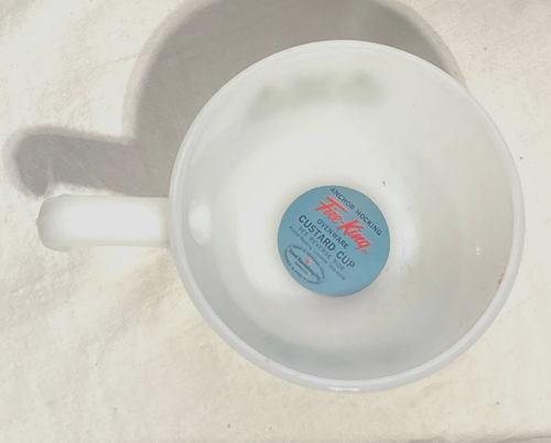 Vntg Anchor Hocking Fire-King Ovenware Bake & Serve Ceramic Pan Cups White - Picture 14 of 16