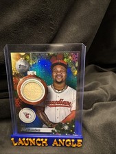 2025 Topps Holiday Jose Ramirez Bat Relic #PR-JR Blue Metallic 12/299 Guardians