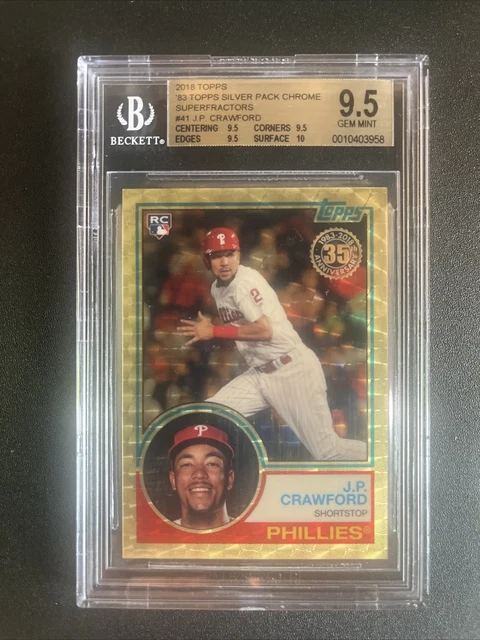 J.P. Crawford 2018 Topps Silver Pack 1983 Chrome Superfractor 1/1 Rookie RC BGS